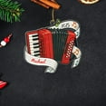thumbnail image 3 of Personalized Accordion Player Shaped Christmas Ornament, Customized Year Name Accordionist Ornament Gift for Daughter Son Kids Teacher Student, Accordion Instrument Keepsake Ornaments for Graduation, 3 of 5