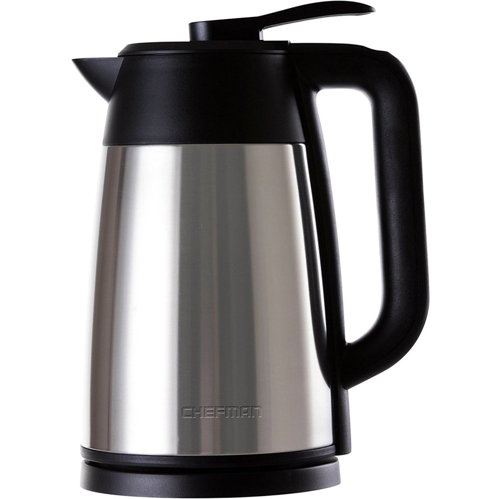 Chefman RJ1117DV Electric Kettle 1500 W 1.80 quart Silver
