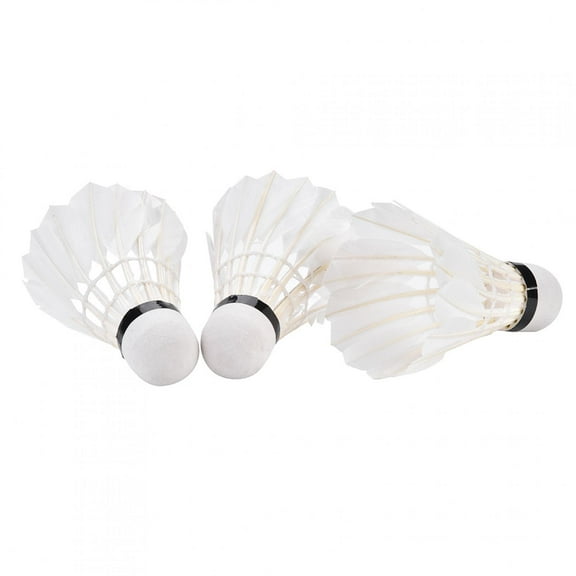 DOACT Badminton Shuttlecocks, White Badminton, 3Pcs Durable Badminton Shuttlecocks for Outdoor Indoor Ball Sport Training Entertainment