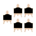 thumbnail image 4 of Abbracc 5 Pcs Tableau Noir avec Chevalet Support Étiquette de Message de Mariage Mini Arqué, 4 of 9