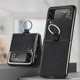 thumbnail image 6 of Allytech Z Flip 4 Case, Galaxy Z Flip 4 Wallet Case Cover, Premium PU Leather Slim Fit Shockproof with Ring Holder Anti-scratch Back Shell Case for Samsung Galaxy Z Flip 4 5G Phone - Black, 6 of 7