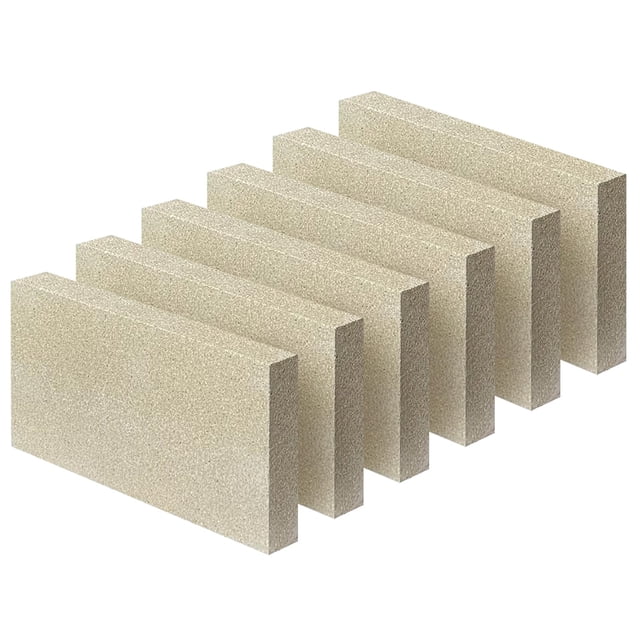 Ladrillos Refractarios Protalwell 23x11,5x2 cm Resistentes al Calor 6 unidades