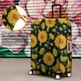 thumbnail image 4 of Black Green Leaf Sunflower Pattern Luggage Cover Fashion Suitcase Cover Baggage Covers Fit 25-28 Inch Luggage (Go Travel), 4 of 5