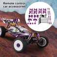 thumbnail image 3 of Bewildely Brazo oscilante delantero y trasero de Metal, Control remoto, simulación de oruga, copa de dirección, Kit de cojinete de asiento tipo Kits de construcción modelo Púrpura, 3 of 6