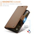 thumbnail image 4 of CaseMe Leather For iPhone 17 Wallet Case with RFID Blocking, For iPhone 17 Case Wallet for Women Men Card Holder Magnetic Clasp Kickstand Folio Case for iPhone 17,Brown,For iPhone 17, 4 of 10