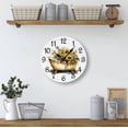thumbnail image 2 of Eveokoki Bathroom Wall Clock Sunflowers Vintage Bathtub Silent Non-Ticking Desk Clock Decorative For Living Room Home Office School Kitchen Wall Decoration Shop Hotel Round 10", 2 of 4
