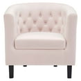 thumbnail image 4 of Modway Prospect Performance Velvet Armchair in Pink, 4 of 7