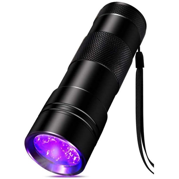 12 Led Pet Uv Light Urine Stain Detector Blacklight Flashlight Walmart Com Walmart Com