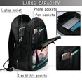 thumbnail image 4 of Easygdp Snake Holding A Lotus Mochila para Laptop de Viaje con Puerto USB, Mochila para Laptop con Puerto de Carga USB para Mujeres y Hombres, 4 of 7