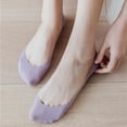 thumbnail image 5 of TNOBHG Anti-slip Boat Socks 1 Pair Women's Ice Silk Boat Socks Anti-slip Thin Silicone Seamless Invisible Socks for High Heels Soft Comfortable for Daily, 5 of 8