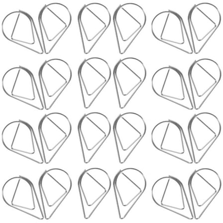 Worgeous 100Pcs File Document Paper Clips Drop Shaped Paper Clips Lovely Small Paper Clips Office Paper Clips