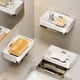 thumbnail image 5 of Jabonera con soporte para esponja, accesorio de baño doble que ahorra espacio, diseño moderno de 2 niveles con estructura metálica, plegable y portátil, ideal para baños pequeños, fácil de, 5 of 7
