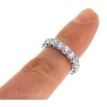 thumbnail image 5 of Women's Diamond Eternity Band Ring in Solid 950 Platinum - 3.10 Carats - AGI Certified - Finger Size 5.5, 5 of 6
