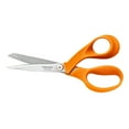 thumbnail image 3 of Fiskars RazorEdge SoftGrip Fabric Scissors, 8" Heavy Duty Bent Blade, Orange, 3 of 8