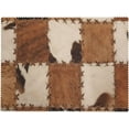 thumbnail image 6 of Cowhide Rectangle Tablecloth Patchwork Cow Fur Print Table Cloth for Kitchen Dining Farm Animal Tablecloths Western Cowboy Table Cover Decor for Party Patio 60 x 84 Inch, 6 of 6