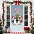 thumbnail image 4 of SLYNSHome Christmas Animals Decorations Door Cover Merry Christmas Door Cover Photography Banner Christmas Xmas Winter Holiday Home Kitchen, 4 of 7