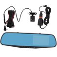 thumbnail image 3 of Rearview Mirror Cameras, LED Night Vision G Sensor Waterproof Parking Monitor 4.3in Dual Lens  For Car, 3 of 8