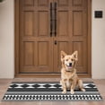 thumbnail image 4 of Black White Ethnic Pattern Door Rugs,Washable Non Slip Door Mats Indoor,Decorative Door Mats,Entry Mat Indoor for Entrance,Bedroom,Kitchen,Bathroom,16"x47", 4 of 6