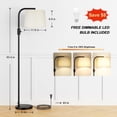 thumbnail image 2 of Ambimall ???????????????????? ???????????????????????????????? Floor Lamp - Floor Lamps 9W ???????????? Light Bulb Inclu, 2 of 8