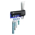thumbnail image 2 of Toothbrush Sanitizer Holders with UV Rays Sterilization Rechargeable Solar-Power Automatic Toothpaste Dispenser Wall Mount Toothbrush Organizer, 2 of 9