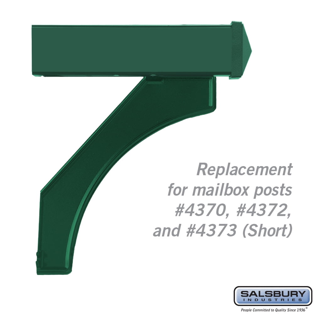 Arm Kit - Replacement for Deluxe Post for Roadside Mailbox - Green