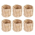 thumbnail image 1 of Miangastore 6Pcs Woven Napkin Rings Decorative Napkin Buckles Pastoral Style Napkin Rings Dining Table Decors, 1 of 8