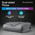 thumbnail image 3 of Brookstone Cooling Comfort Throw Blankets for Sleeping - Innovative Cooling Dual-Sided Throw - Oversized Cool Blanket for Hot Sleepers - Nylon and Polyethylene Blanket - Quiet Shade, 3 of 14