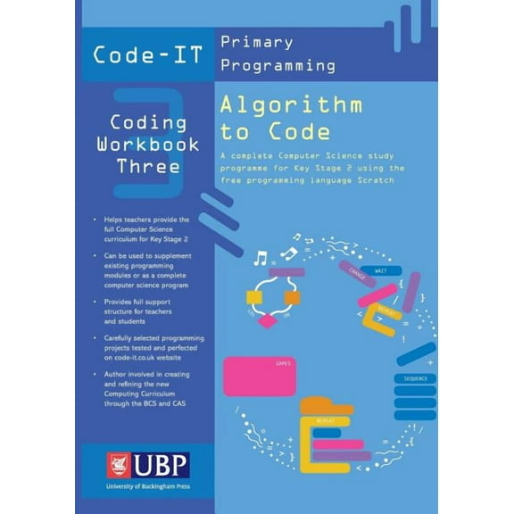 Code IT Work Book 3: Algorithim to Code, (Paperback)