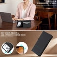 thumbnail image 6 of Case For Apple iPhone 17 Pro 6.3 inch,RFID Blocking，Split PU Leather Detachable 2 In 1 Flip Folio Wallet With Multi-Card Slots,Wristband，Kickstand Magnetic Protective Cover,Black,For iPhone 17 Pro, 6 of 8