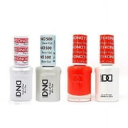 DND Daisy Nail Design Gel Polish 4ct Combo - Base, No Cleanse Top Coat, Gel, & Lacquer - Island Punch 715