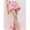 Hot Pink-L, variant on Hot Pink Gingham Bloomer Shorts Elastic Waist Casual Loungewear