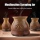 thumbnail image 2 of Bian Stone Moxibustion Cupping Set Double Layer Lotus Gua Sha Therapy Kit, 2 of 5