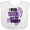 AA-White, variant on Inktastic I Wear Violet for My Daddy Hodgkins Lymphoma Awareness Boys or Girls Baby Bib