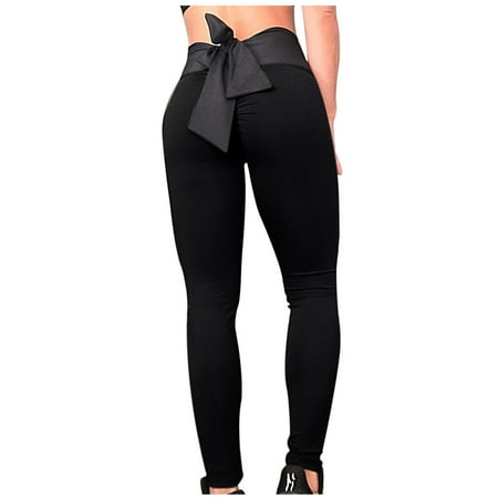 

Dadaria Leggings for Women Butt Lifting High Waist Solid PatchworkTight Fitness Yoga Pants Nude Hidden Yoga Pants Black M Female