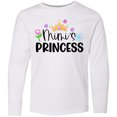 thumbnail image 3 of Inktastic Mimi's Princess Crown and Flowers Long Sleeve Youth T-Shirt, 3 of 5
