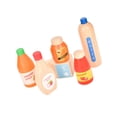thumbnail image 2 of Juguetes de cocina para casitas de juegos,Juego de simulación de bebidas con botellas de madera,Comida Juego Cocina Accesorios Bebida Jugo,Comida de madera para jugar con bebidas de imitación, 2 of 8
