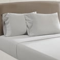 thumbnail image 2 of Modern Threads Aircloud Vintage Washed 100% Combed Cotton Adult Sheet Set, Silver, Twin, 2 of 2