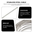 thumbnail image 6 of LITINKIMI 1Pack Thin Stainless Steel Wire Rope for Railing Use Silver 10M, 6 of 8