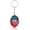 Haiti Flag, variant on Caribbean Flag Durable Metal Oval Keyring Keychain