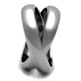 thumbnail image 4 of Luxe Jewelry Designs Women's High Polished Interlocking Stainless Steel Ring - Size 7 (Pack of 2), 4 of 4