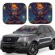 thumbnail image 1 of Balery Dreamy Jester Under Stars Parasol para parabrisas de coche de 2 piezas | Parasol plegable para parabrisas delantero de coche para la mayoría de sedanes-Medium, 1 of 6