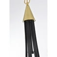 thumbnail image 6 of Living District Cohen 6-Light Mid-Century Metal Pendant in Black/Brass Finish, 6 of 7