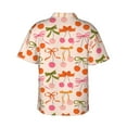 thumbnail image 3 of Daiia Cherries And Bows Hawaiian Shirt for Men Gentle Cotton Regular Short Sleeve Casual-XX-Large, 3 of 9