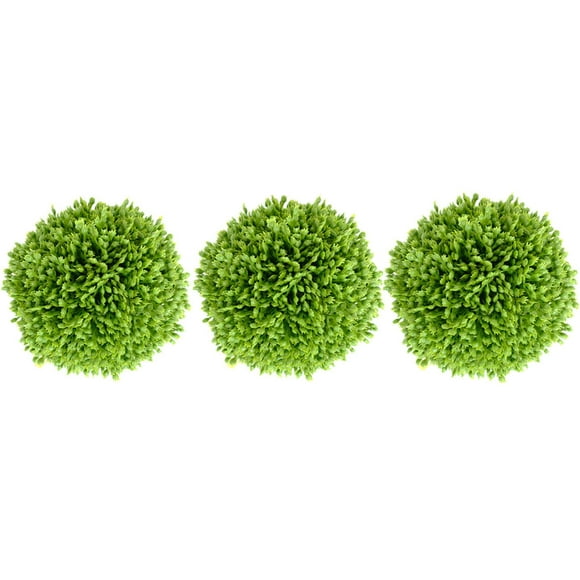 CIR OASES 3.5 Inch Decorative Balls Artificial Green Plant Decorative Balls, Bowl Filler Greenery Balls,Set of 3 …