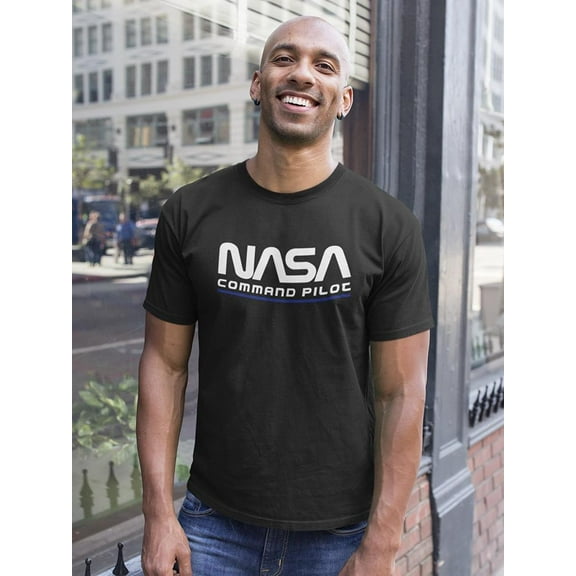 NASA Command Pilot. Men T-Shirt, Male Medium