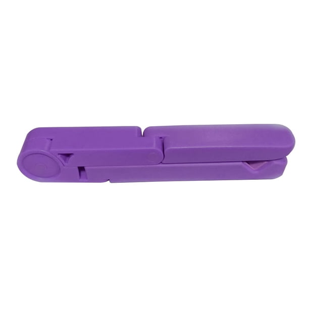 Soporte ajustable para teléfono móvil Oficina en casa Soporte ajustable antideslizante para teléfono celular Soporte plegable Blanco / Verde Juegos de teclado y mouse para computadora Violeta