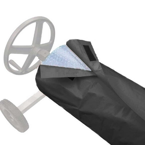 Feimier Couverture Solaire pour Piscine, Rouleau Enrouleur, Protectrice, Hiver Été, Couverture 490x96 cm