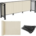 thumbnail image 1 of GFDYREE Sunrise 35" x 15' Privacy Fence Screen Mesh for Balcony Porch Deck Outdoor Protection Fencing Shield Net Patio Pool Backyard Rails Balcony-Beige-200GSM-Customized, 1 of 7