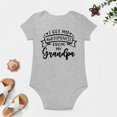 thumbnail image 4 of I Get My Awesomeness From My Grandpa - Baby Clothes - Funny Newborn Bodysuit Outfits for Boys And Girls Gray-style-1 12months, 4 of 7