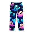 thumbnail image 5 of Zynoxe Womens Capri Pants Lounge Straight Breathable Halloween Printed Elastic Waist Plus Size Trousers with Pockets Trendy Streetwear Pajama Pants, 5 of 5